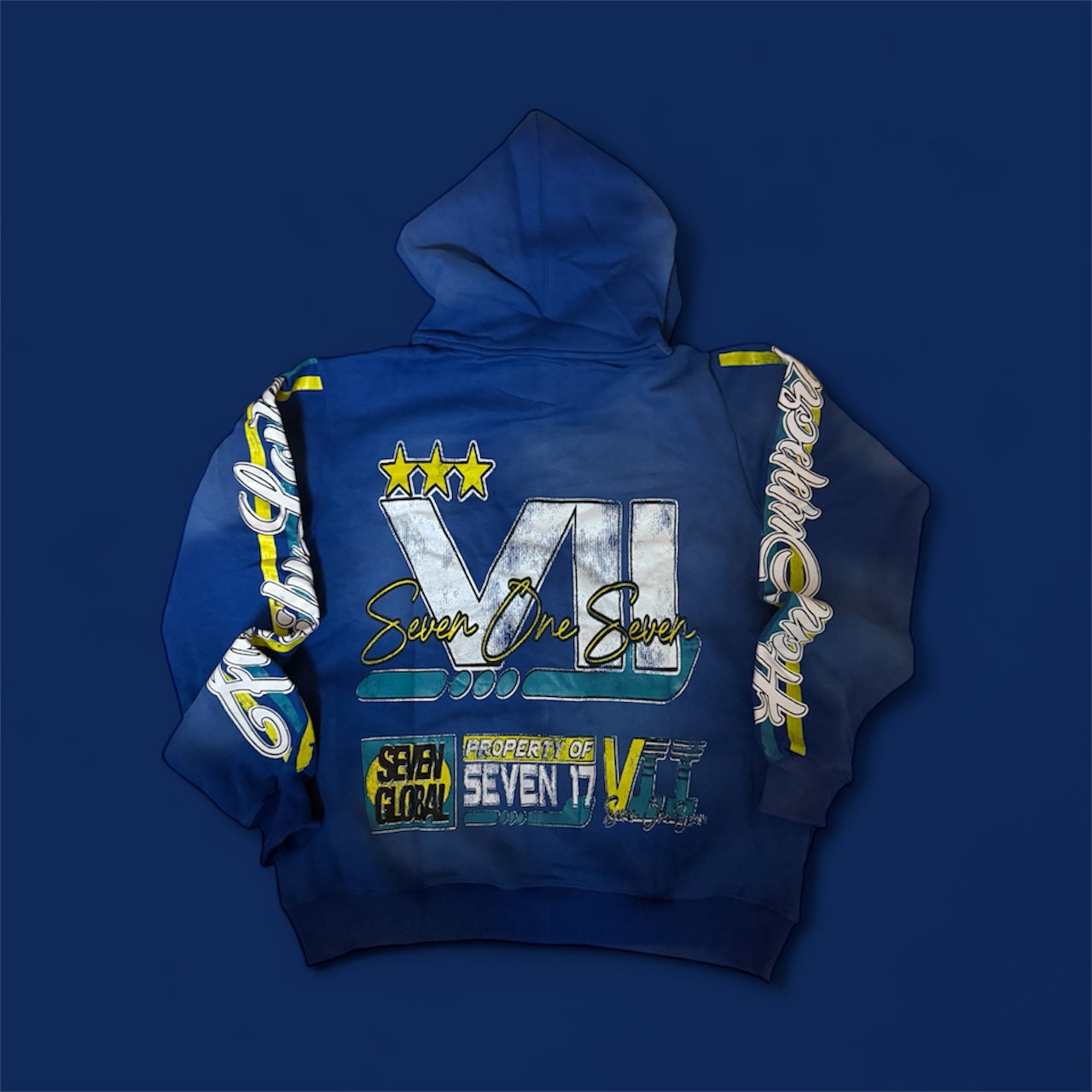 717 Signature Blue hoodie