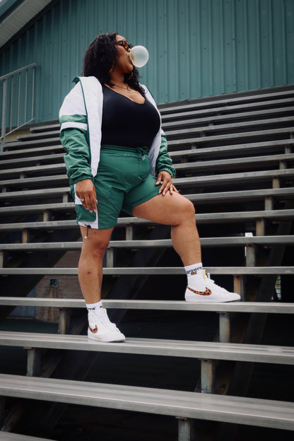 Green Windbreaker Set