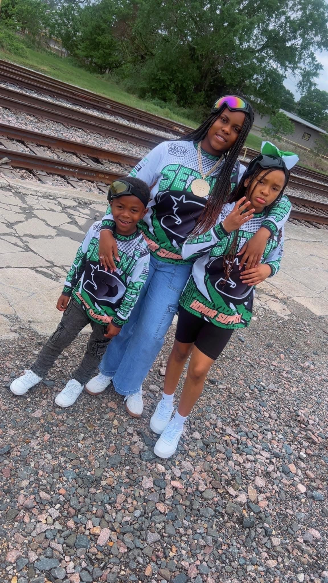 Green motor cross long sleeves