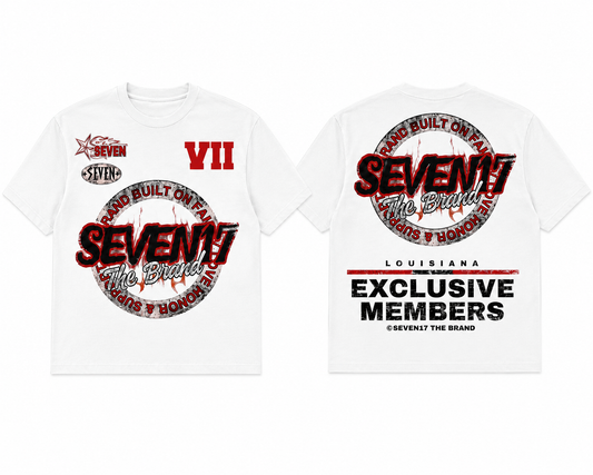 White 717 exclusive members Tee
