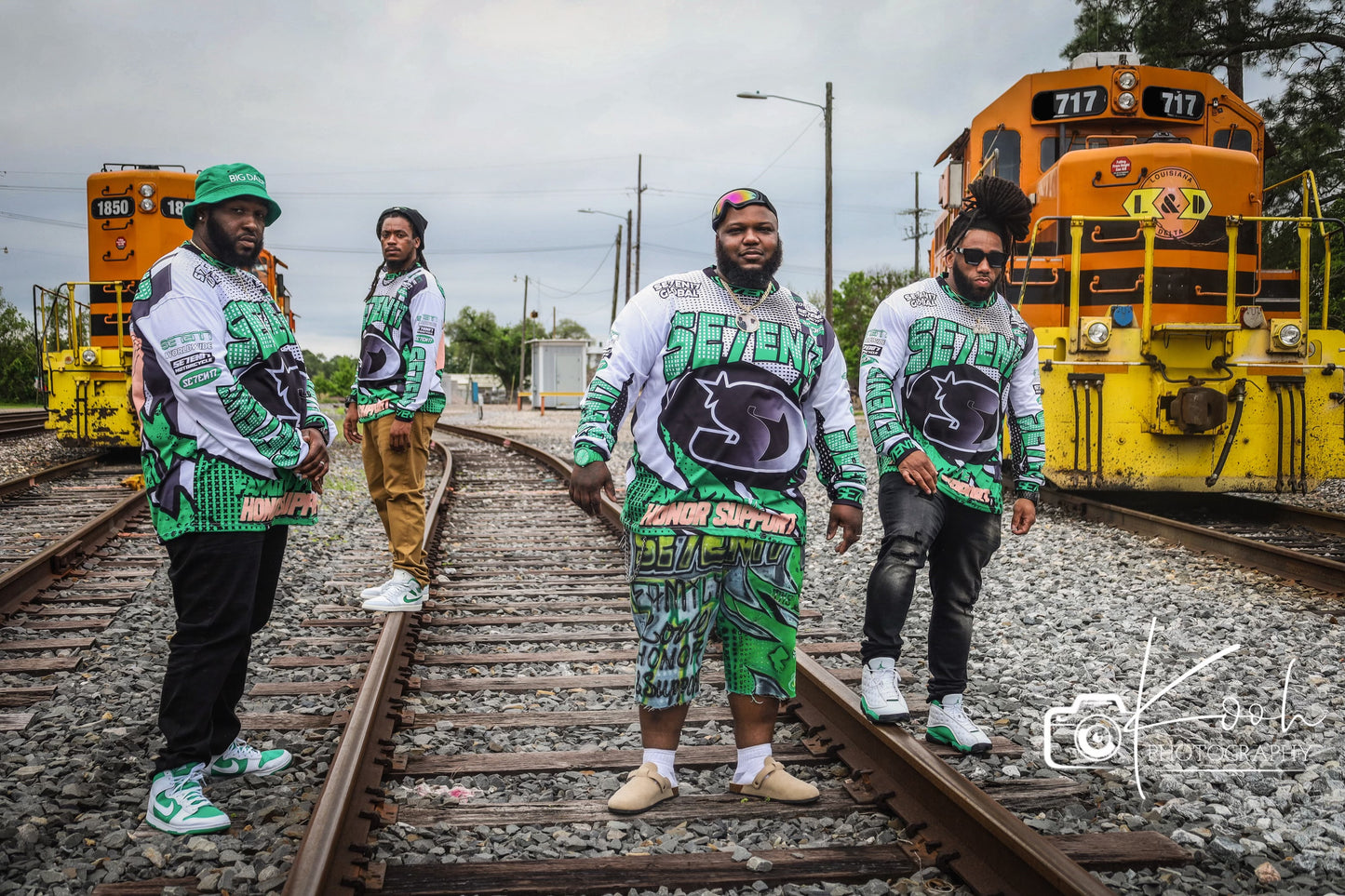 Green motor cross long sleeves