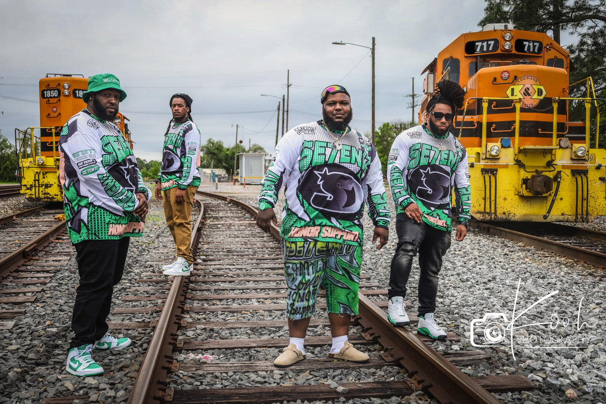 Green motor cross long sleeves