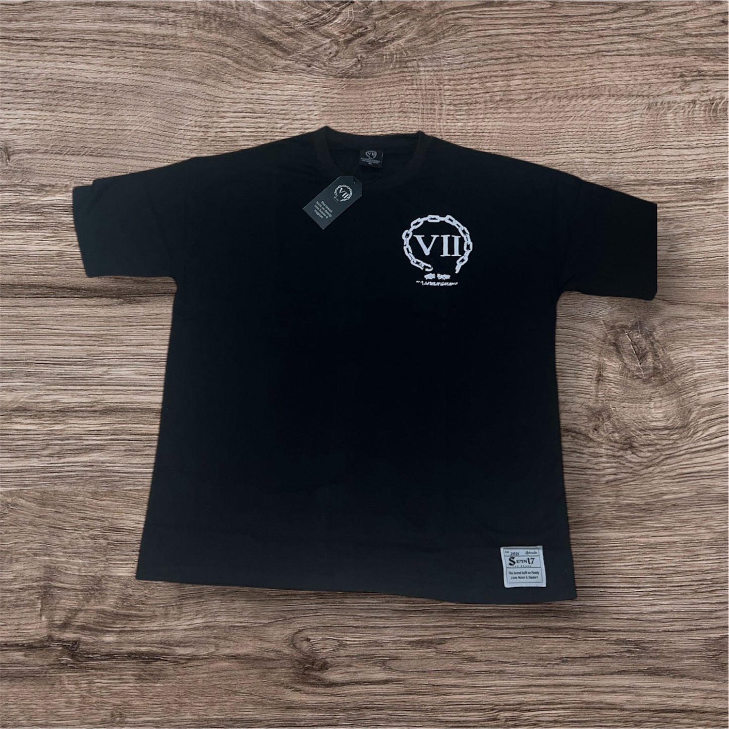 717 signature tee black