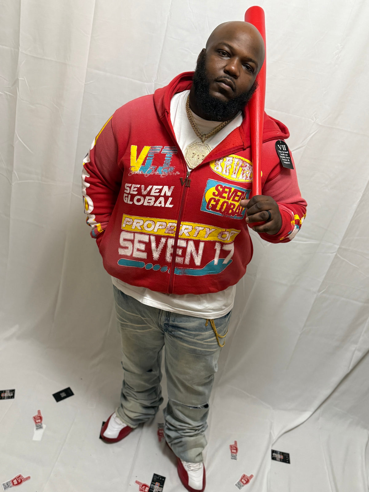 717 Signature Red Hoodie