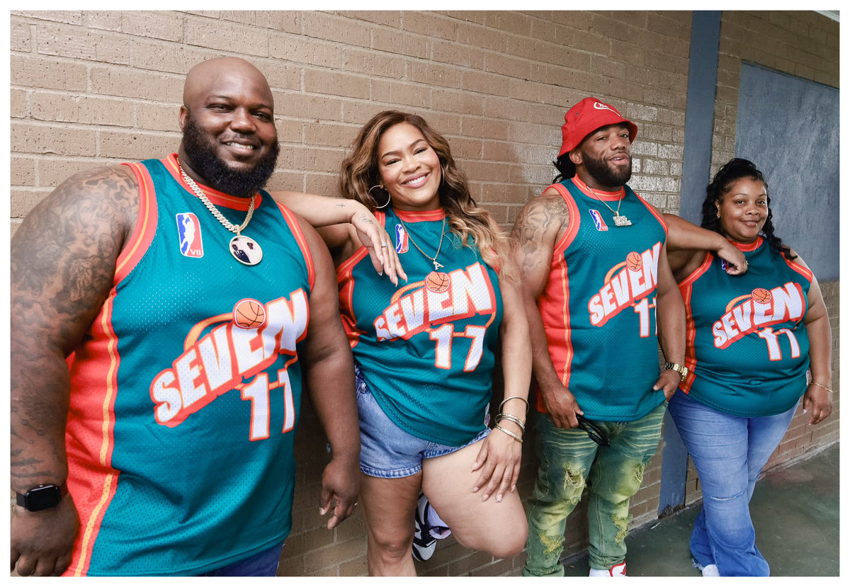 717 SuperSonics theme basketball jersey