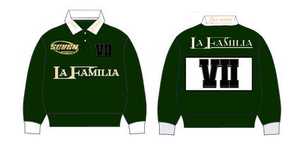 Green La Familia polo crew neck