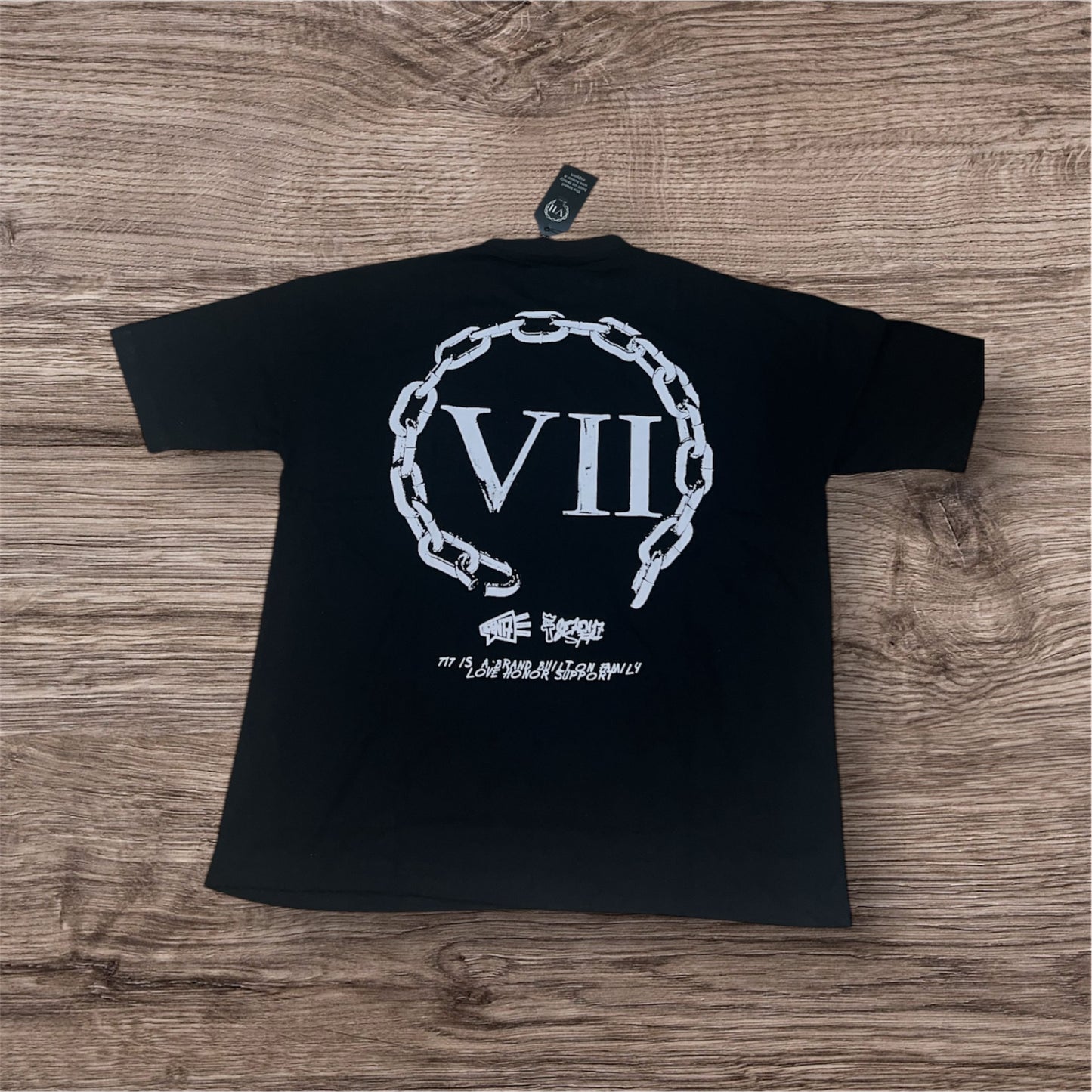 717 signature tee black