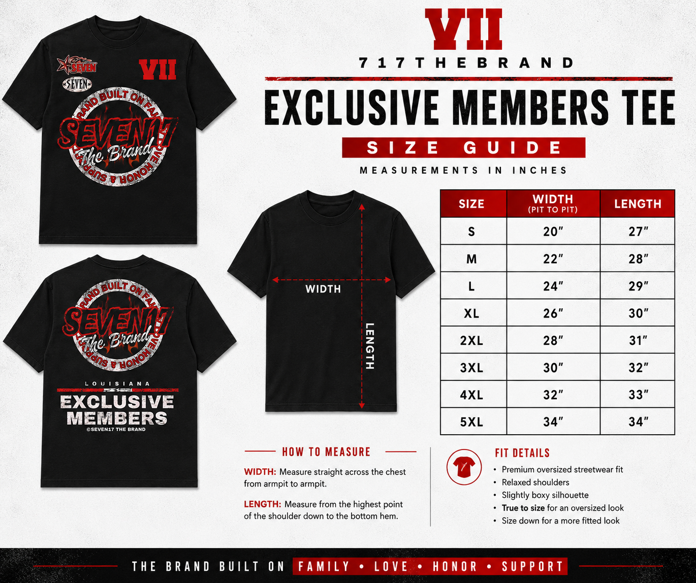 717 exclusive members Tee
