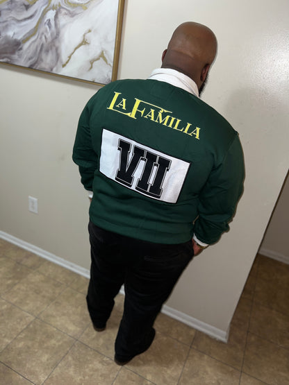 Green La Familia polo crew neck