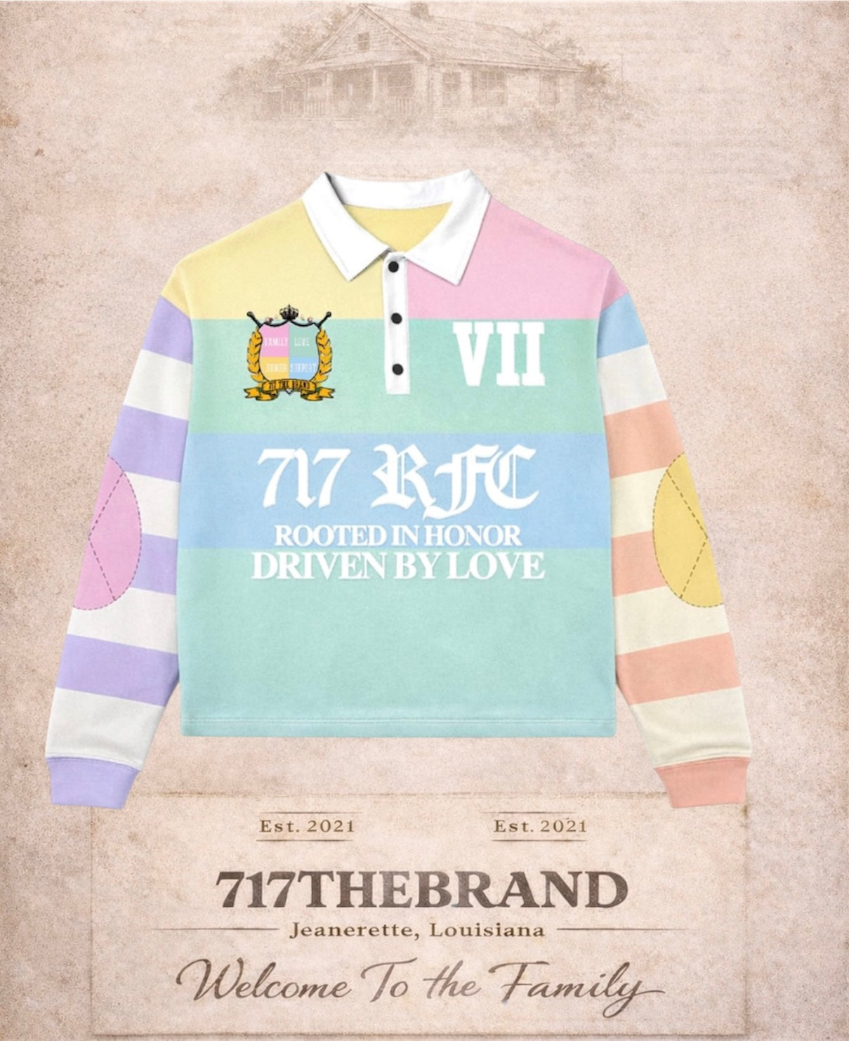 717 RFC RUGBY PASTEL (Adults)