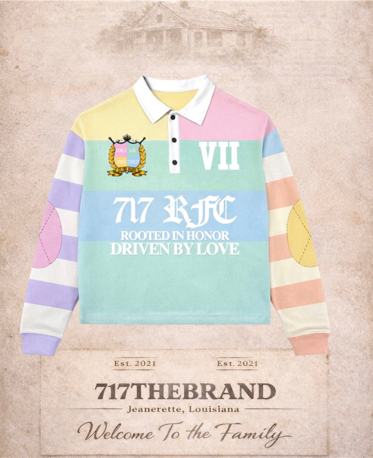 717 RFC RUGBY PASTEL (Adults)