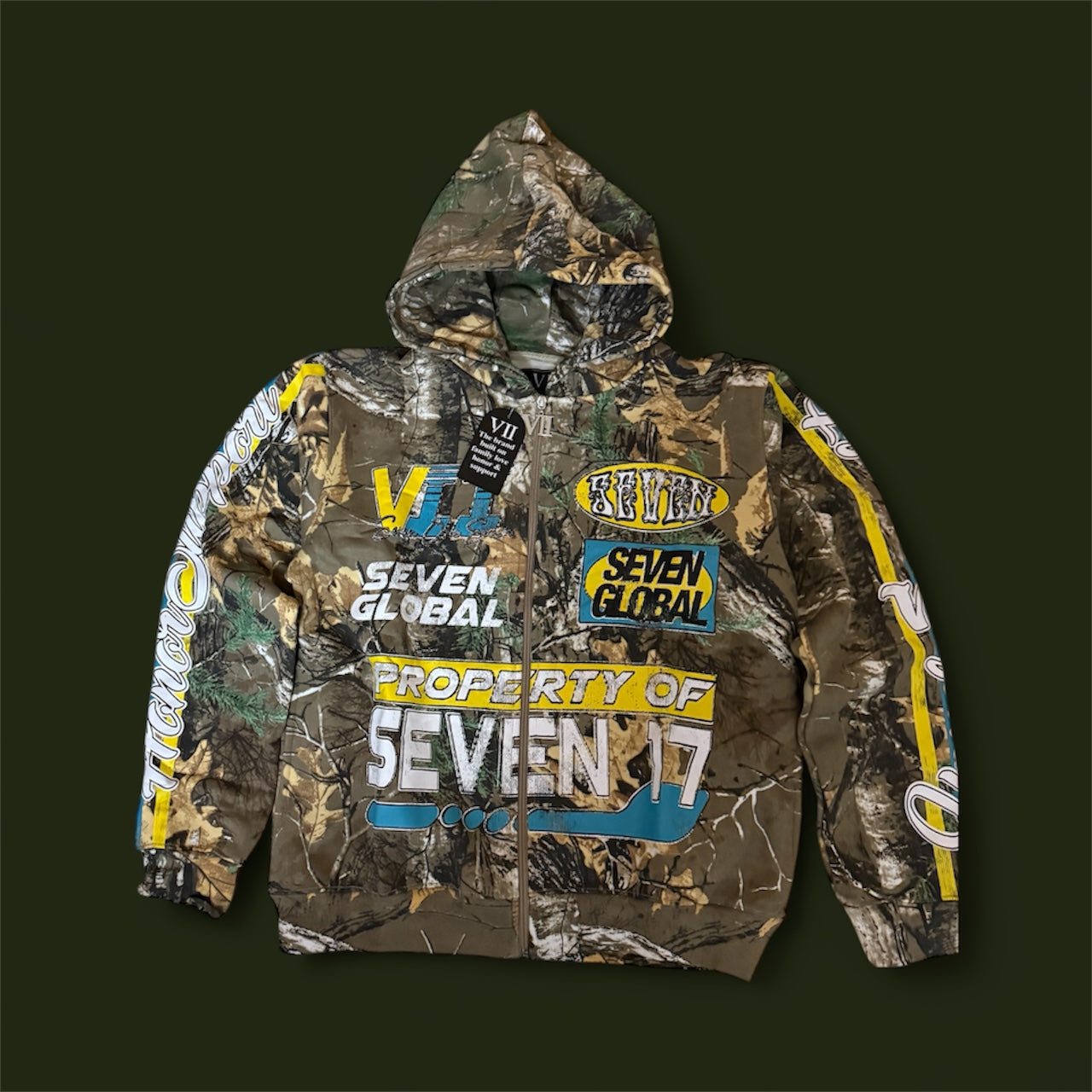 717 signature camo hoodie