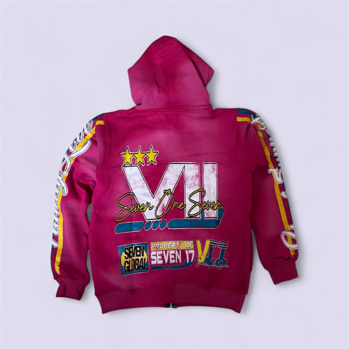717 signature Pink hoodie