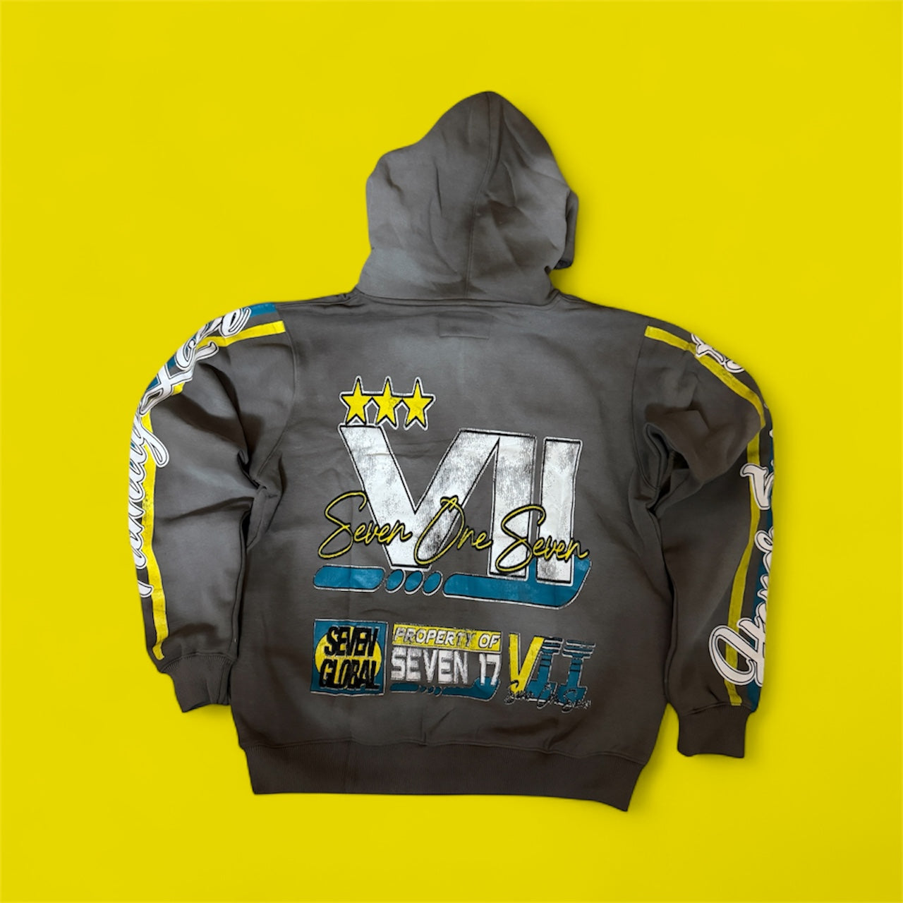 717 signature Gray Hoodie