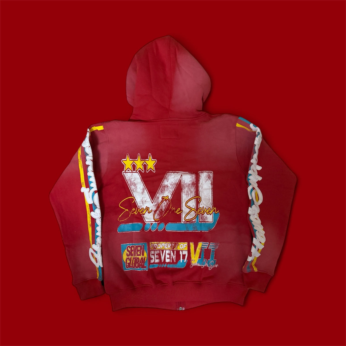 717 Signature Red Hoodie