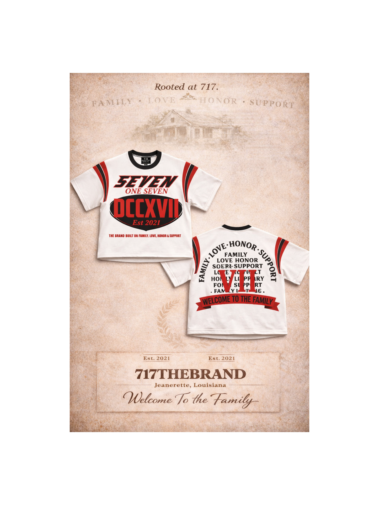 THE FAMILY CODE: VII CREST TEE